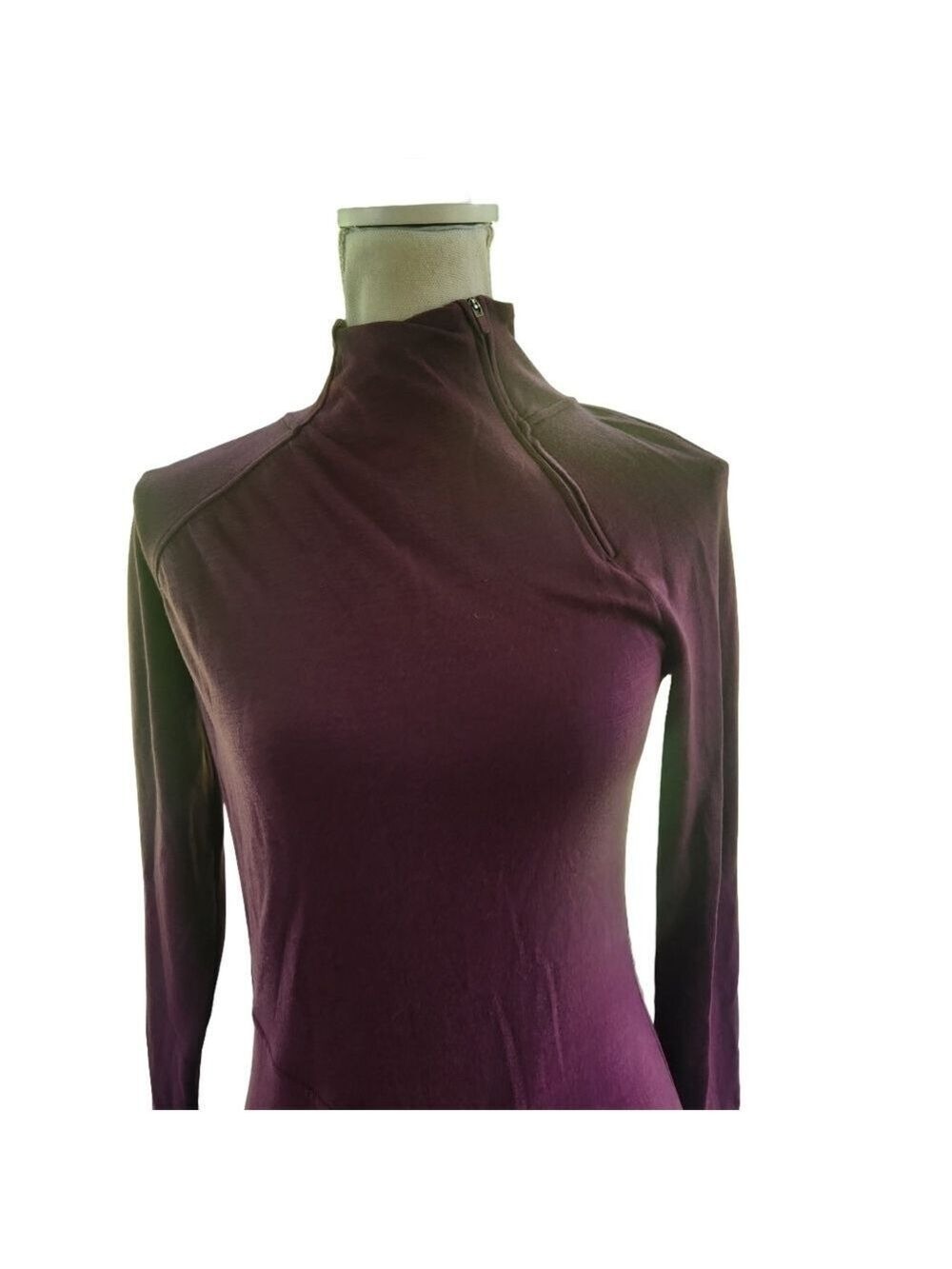 Athleta Purple wool blend longline sweater dress size Small 880254 Athletic - Picture 4 of 11